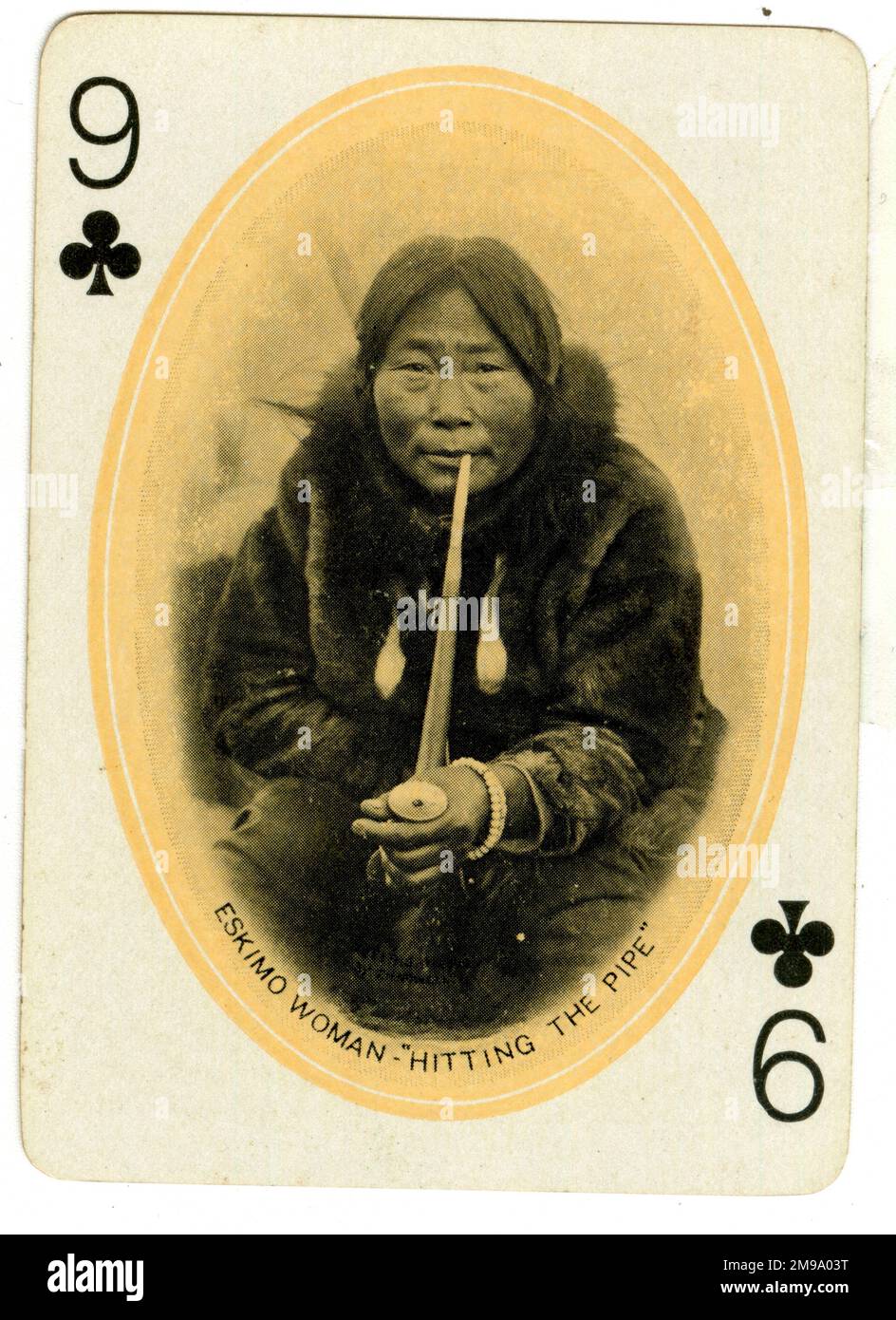 Eskimo Woman Hitting the Pipe, Alaska Yukon Pacific Exposition, Seattle ...