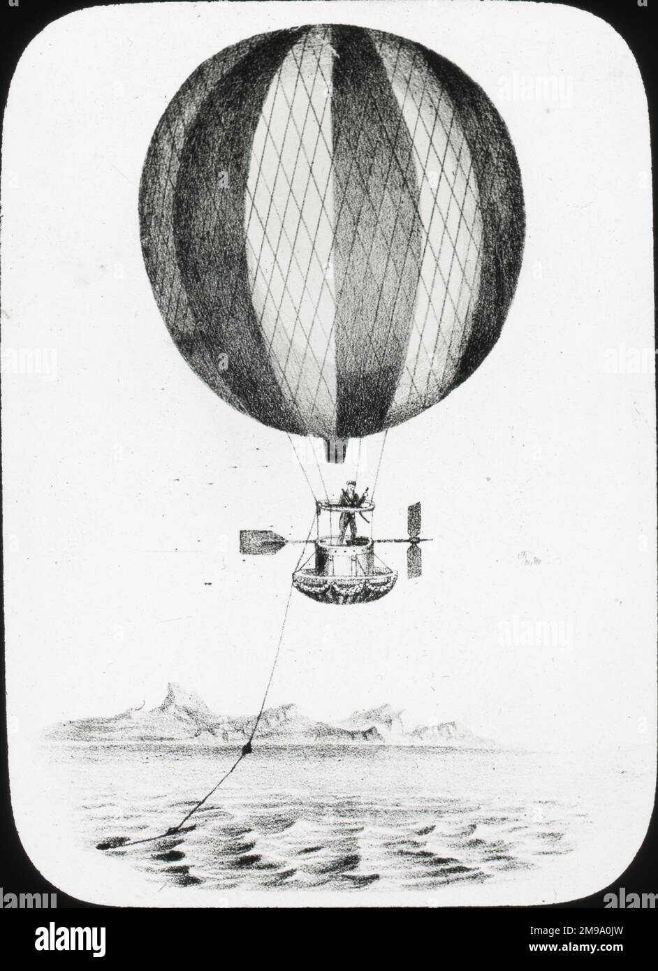Green's proposed Atlantic balloon, 1840 Stock Photo