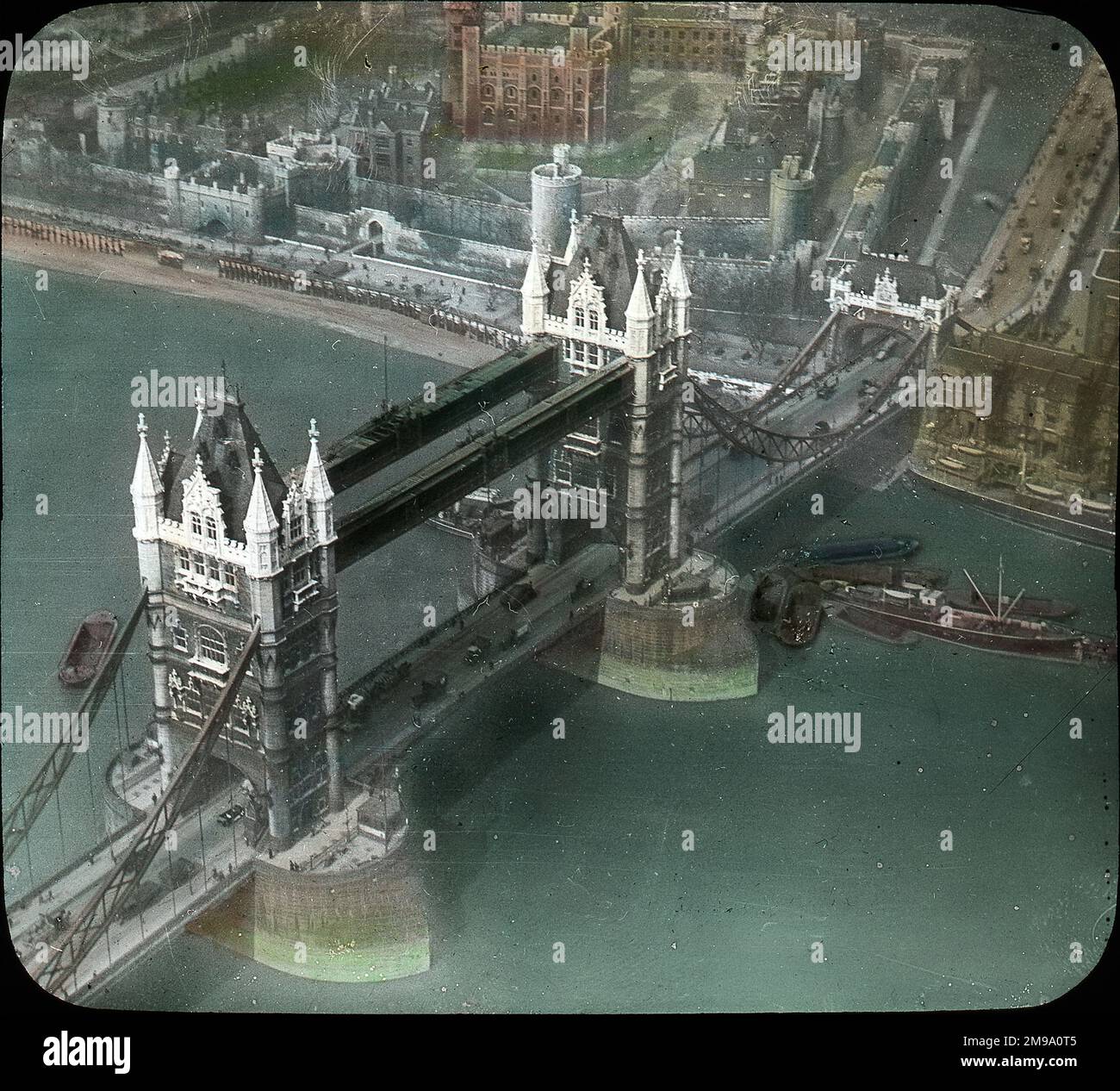 Aerial view of Tower Bridge Stock Photo - Alamy