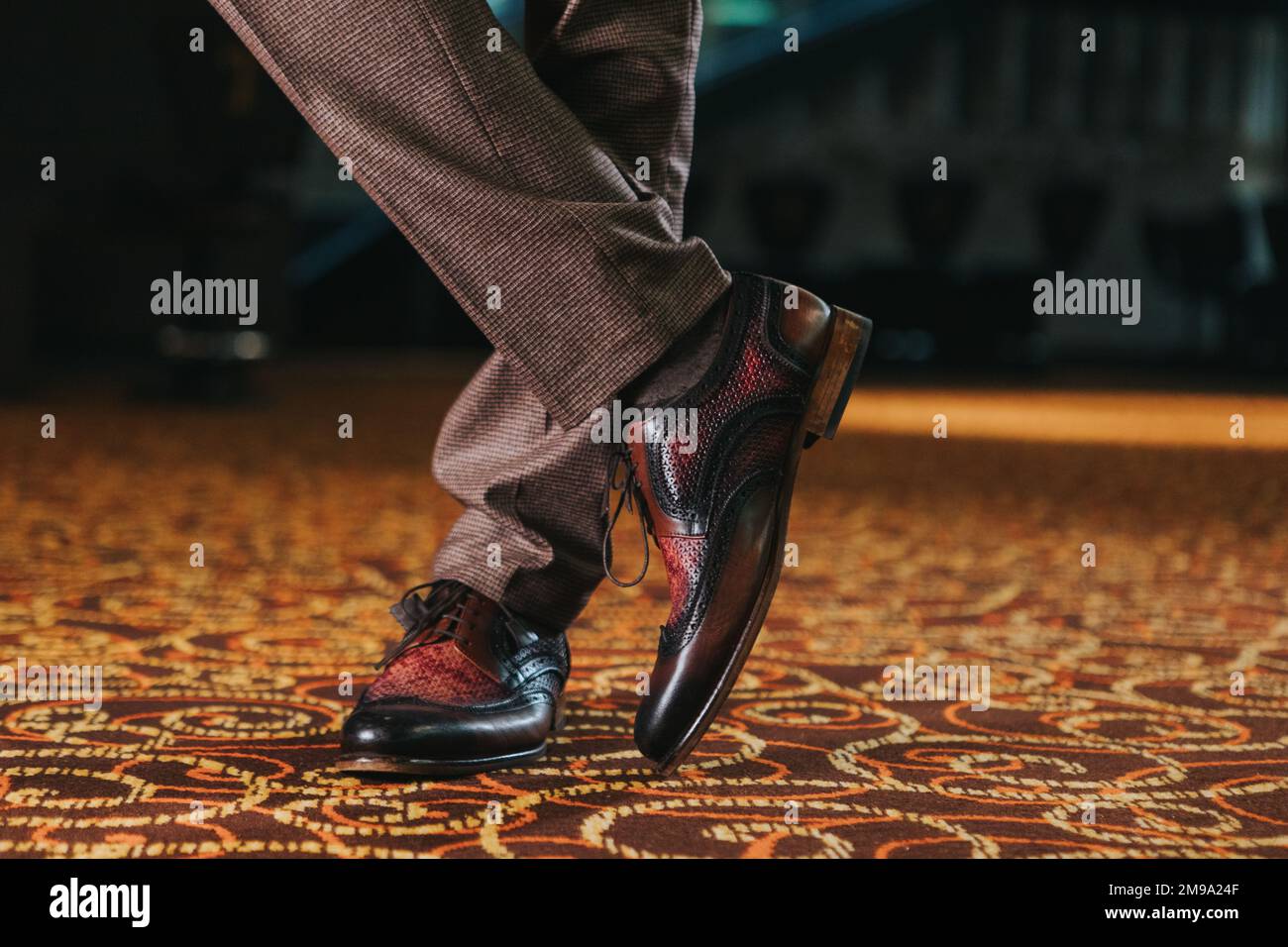 Man brown shoes suit hi-res stock photography and images - Alamy