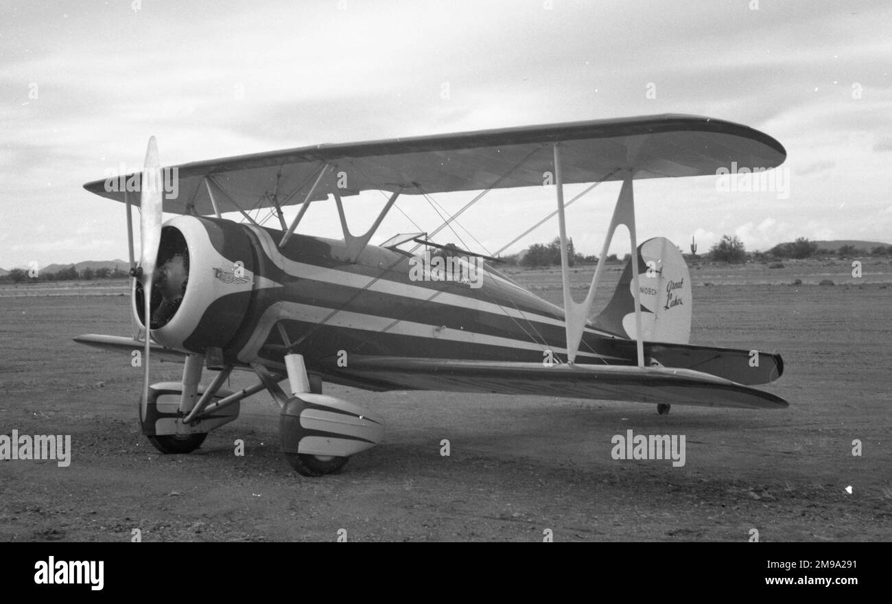 Great Lakes 2T-1E N108CH owned and flown by Charlie Hillard. Stock Photo