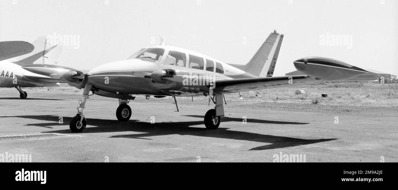 Cessna 320 Skyknight F-OCDG at Dakar, Senegal. Stock Photo