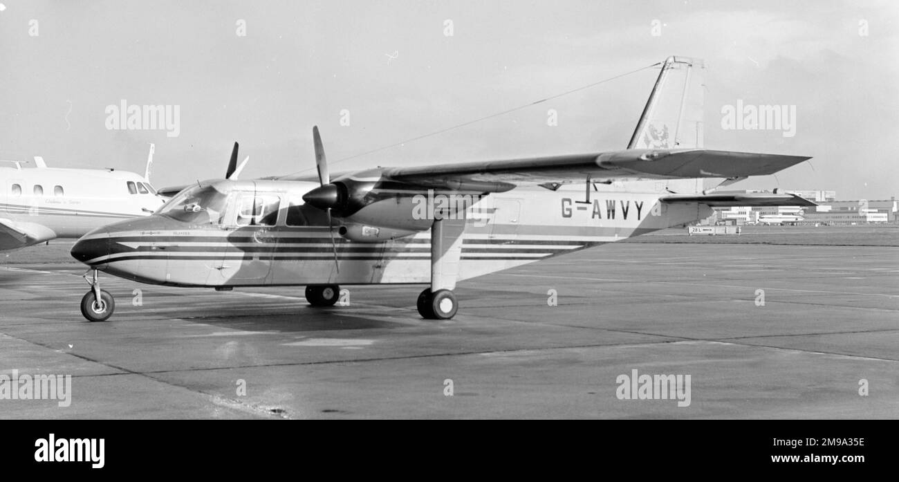 Britten-Norman BN-2A-26 Islander G-AWVY (msn 48) Stock Photo