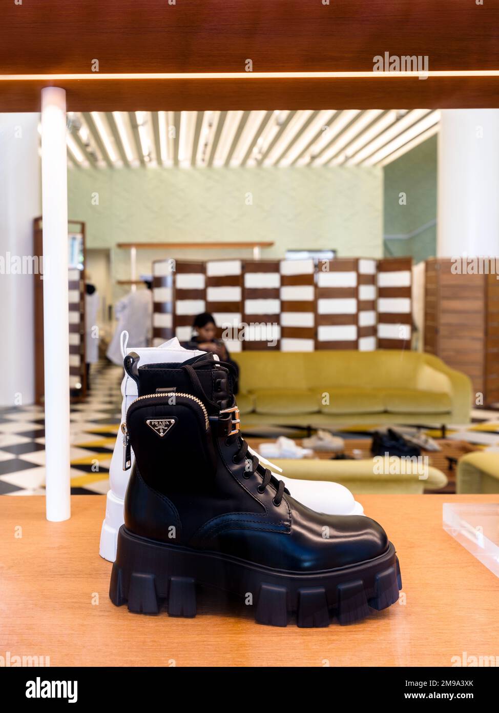 Prada boots hi-res stock photography and images - Alamy