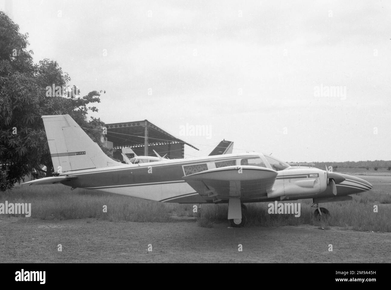 Piper PA-34 Seneca at Noumea Stock Photo