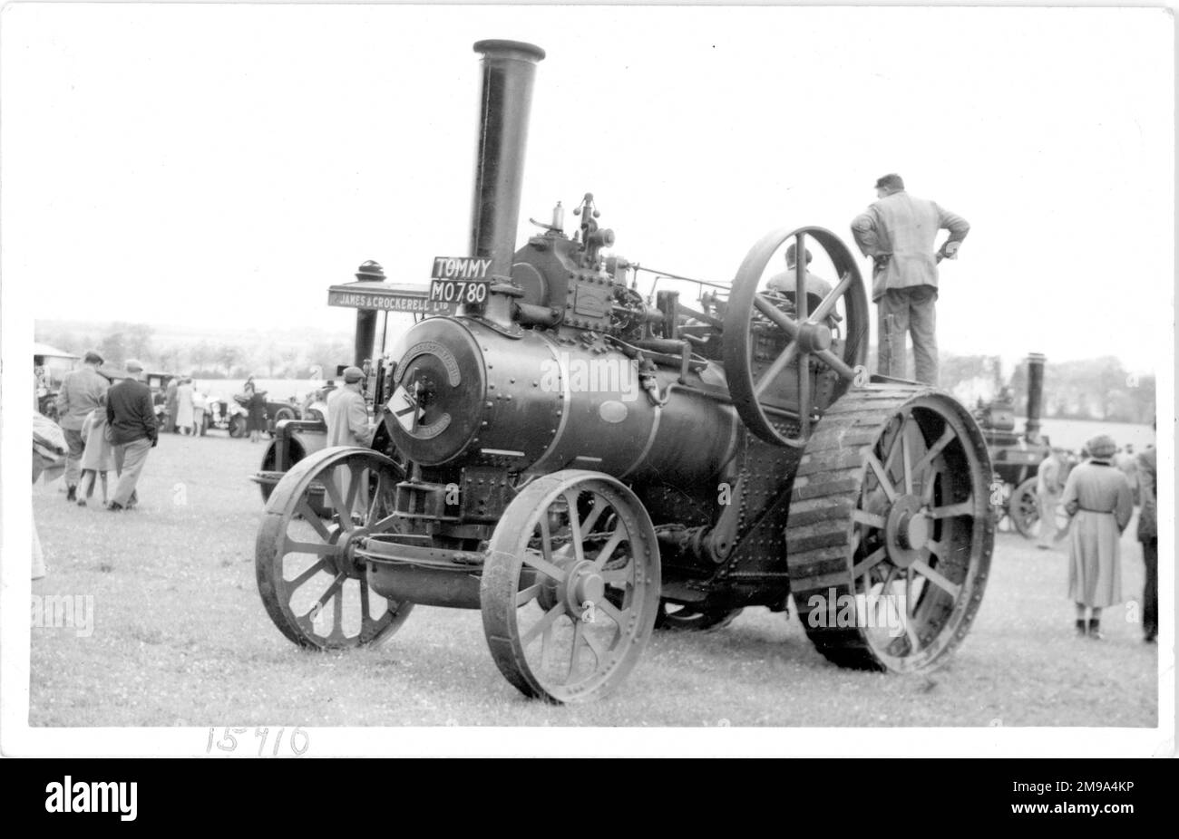 Fowler A9 class General Purpose Engine, regn. MO 780, number: 15710, 'Tommy' at the 1956 Andover Steam Rally. Bult in 1922 by John Fowler & Co. in Leeds, powered by an 7 Nhp single cylinder steam engine. Stock Photo