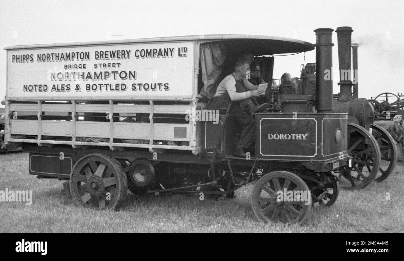 Thornycroft Wagon, regn. AD 115, number: 39, 'Dorothy'. Built in 1900 by the Thornycroft Steam Carriage and Van Company in Basingstoke. Stock Photo