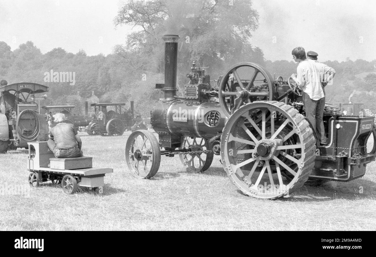 Garrett General Purpose Engine, regn. FX 8223, number: 28249, 'Pioneer' (later 'Bruce'). Built in 1910 by Richard Garrett & Sons at Leiston in Suffolk, powered by a 7 Nhp single cylinder steam engine. Stock Photo