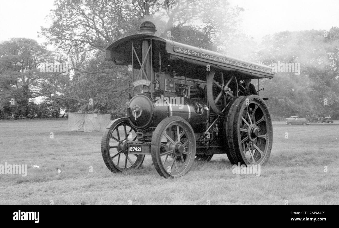 Ruston Proctor SH class General Purpose Engine, regn. BE 7421, number 44836, Tulip Queen. Built in 1912 by Ruston and Hornsby Ltd (R&H) of Lincoln and Grantham, powered by a 8 Nhp single-cylinder steam engine. Stock Photo