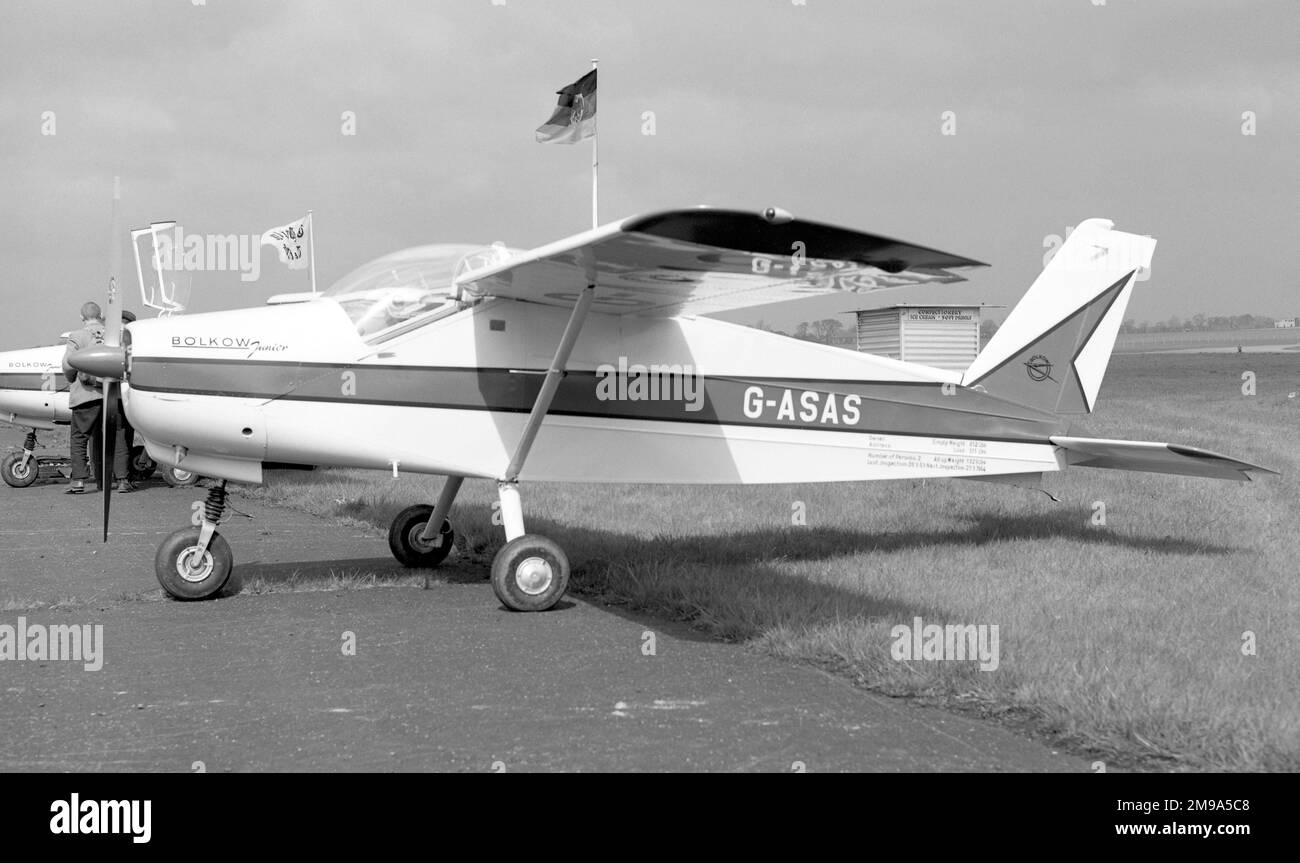 Bolkow Bo 208 Junior G-ASAS at the 1963 Biggin Hill Air Fair Stock Photo