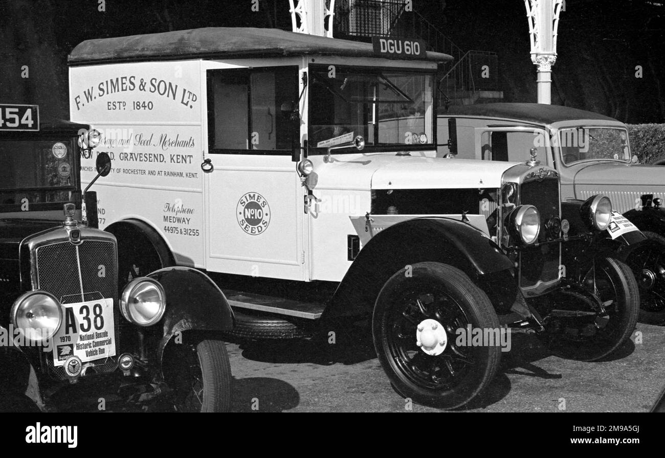 A Morris 8 Commercial at the Brighton 1970 National Benzole Historic Commercial Vehicle Run Stock Photo