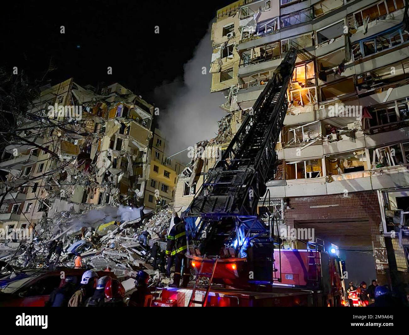 Brave rescuers of the State Emergency Service of Ukraine search through ...
