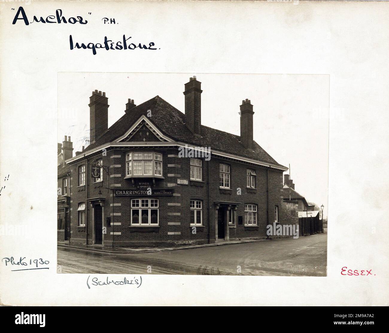 Photograph of Anchor PH, Ingatestone, Essex. The main side of the print