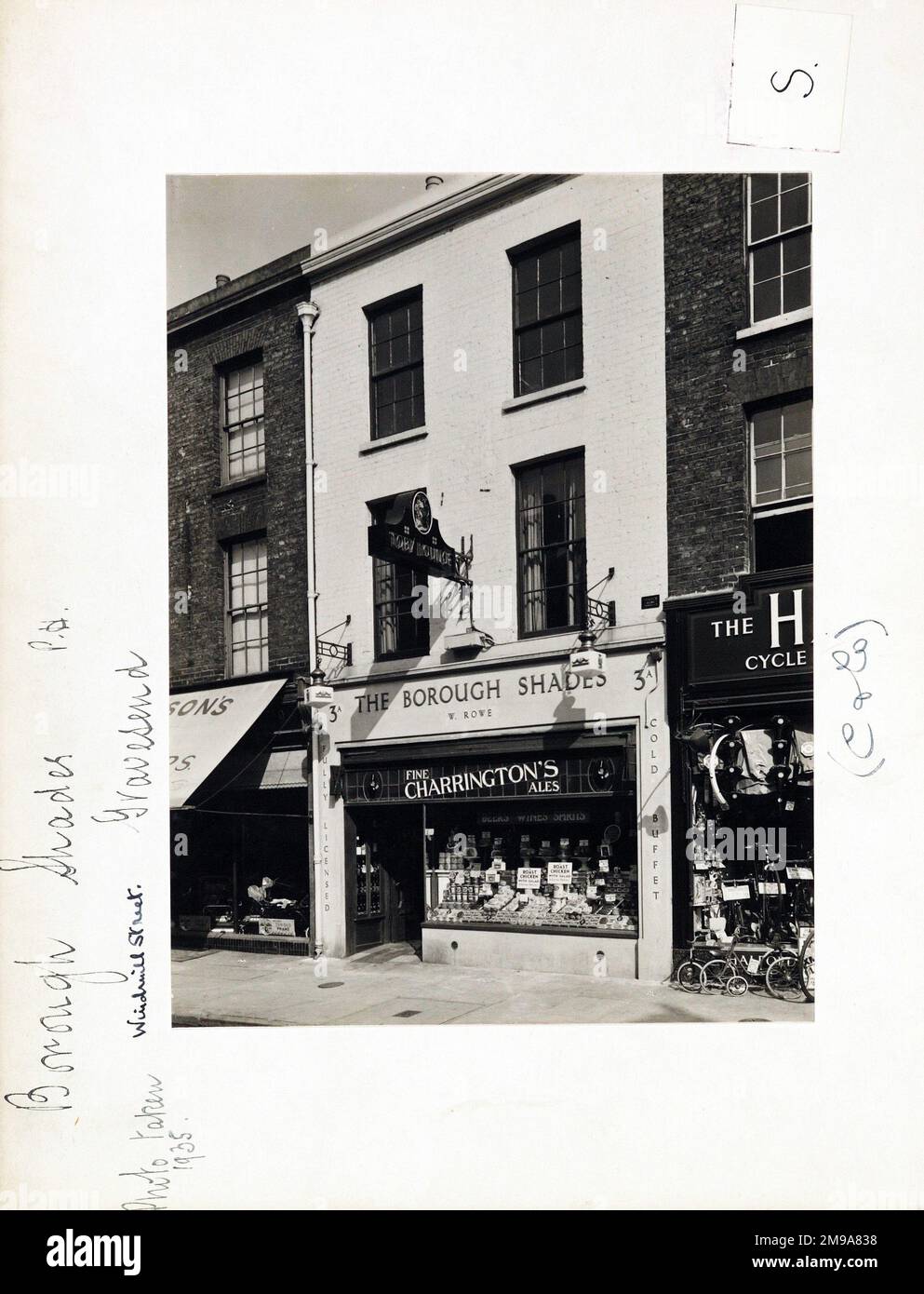 Photograph of Borough Shades PH, Gravesend, Kent. The main side of the