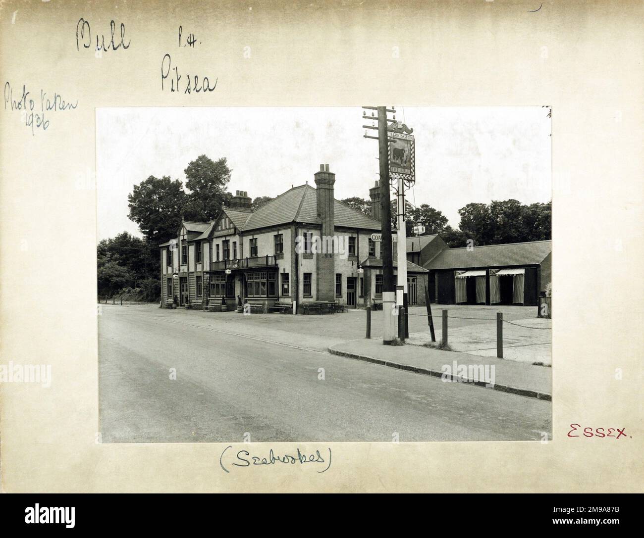 Photograph of Bull PH, Pitsea, Essex. The main side of the print (shown