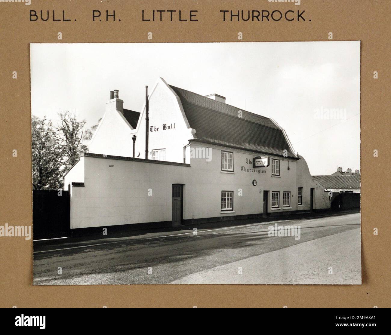 Photograph of Bull PH, Little Thurrock, Essex. The main side of the print (shown here) depicts