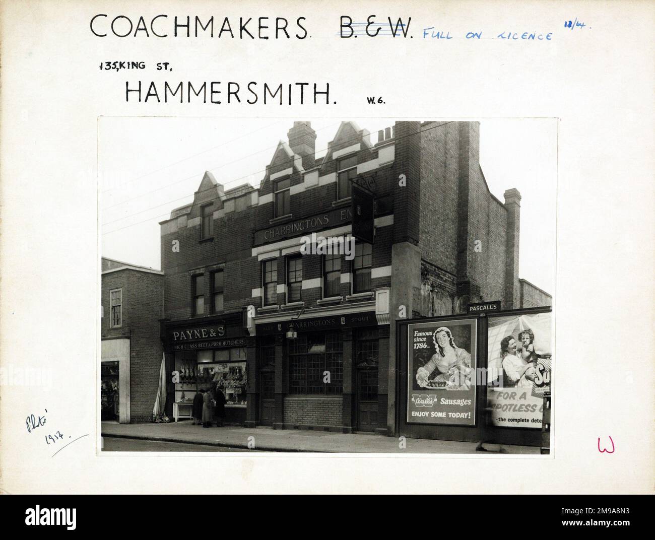 Photograph of Coachmakers PH, Hammersmith, London. The main side of the