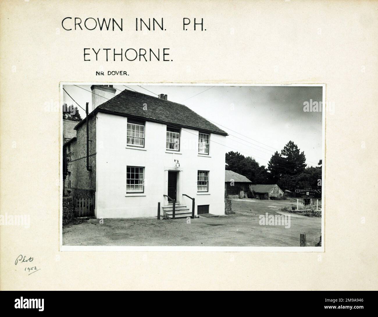 Photograph of Crown Inn, Eythorne, Kent. The main side of the print