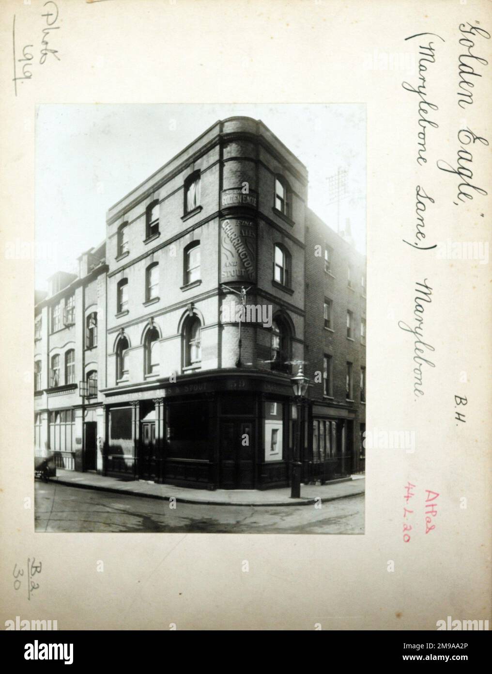 Photograph of Golden Eagle PH, Marylebone, London. The main side of the ...