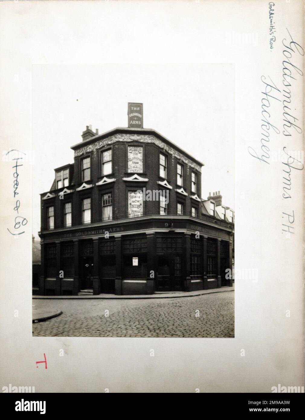 Photograph of Goldsmiths Arms, Hackney, London. The main side of the