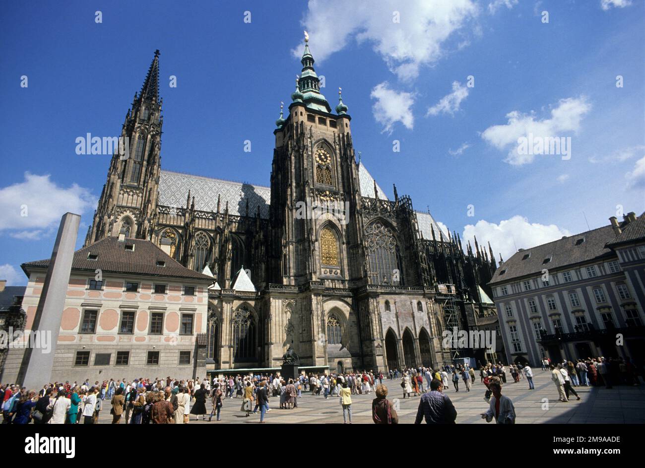 St. Vitus Cathedral, Prague, Czechoslovakia. Stock Photo