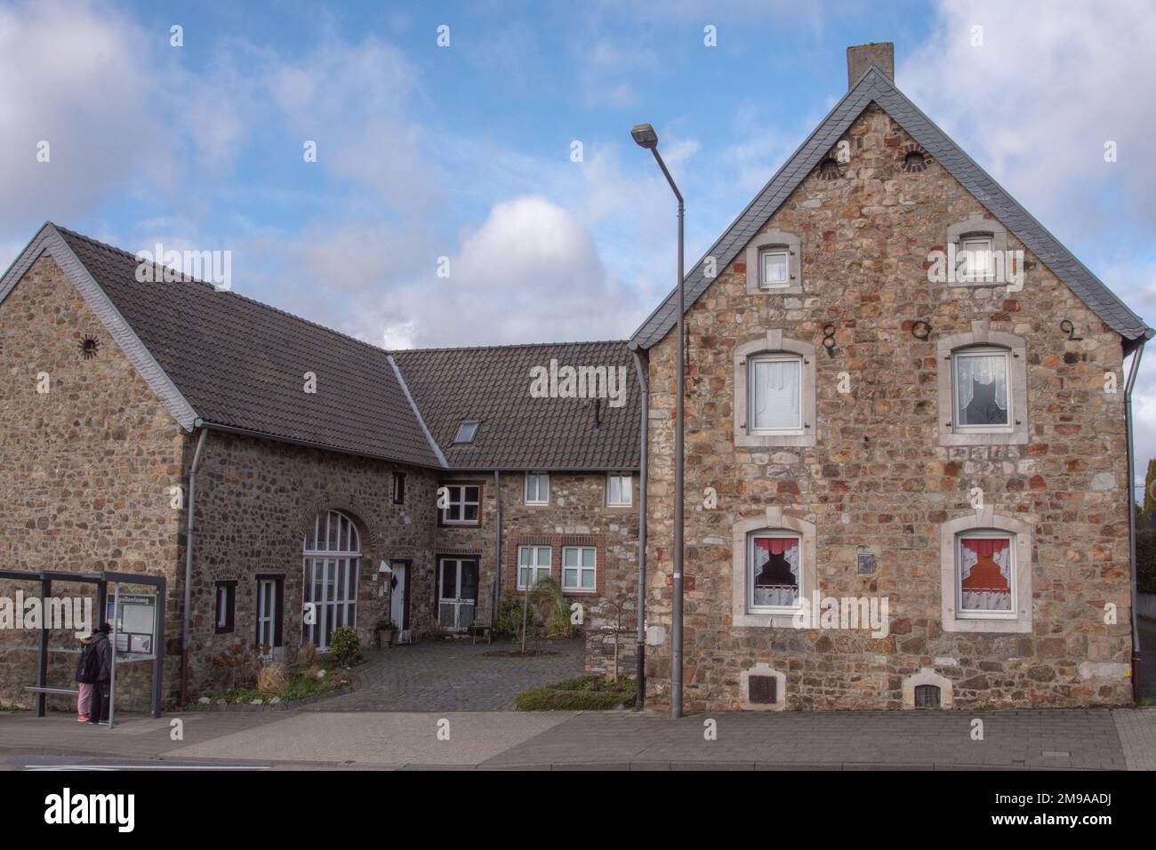 Aachen januar2023 beautiful house facade in Eilendorf. Heckstrasse