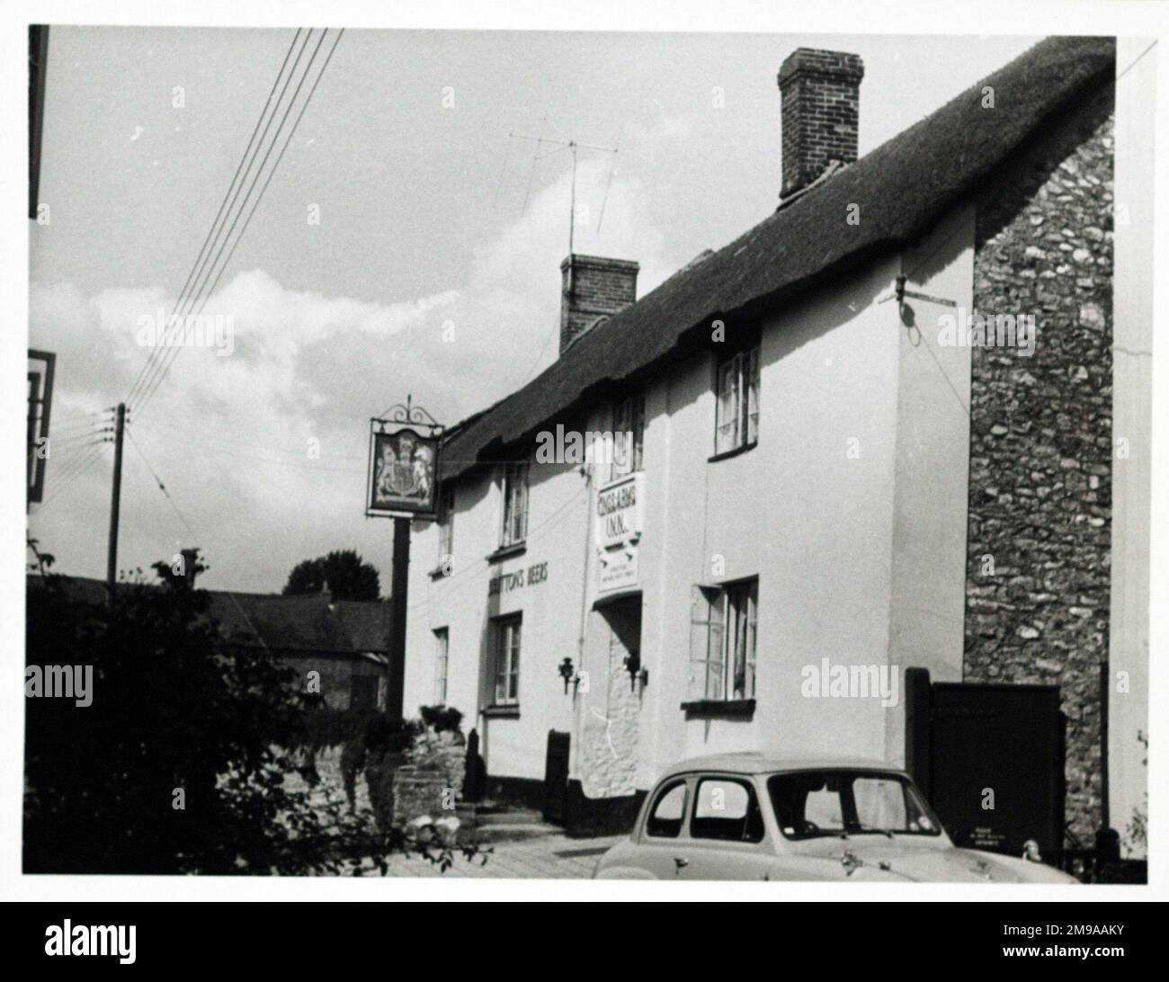 Photograph of Kings Arms, Honiton, Devon. The main side of the print