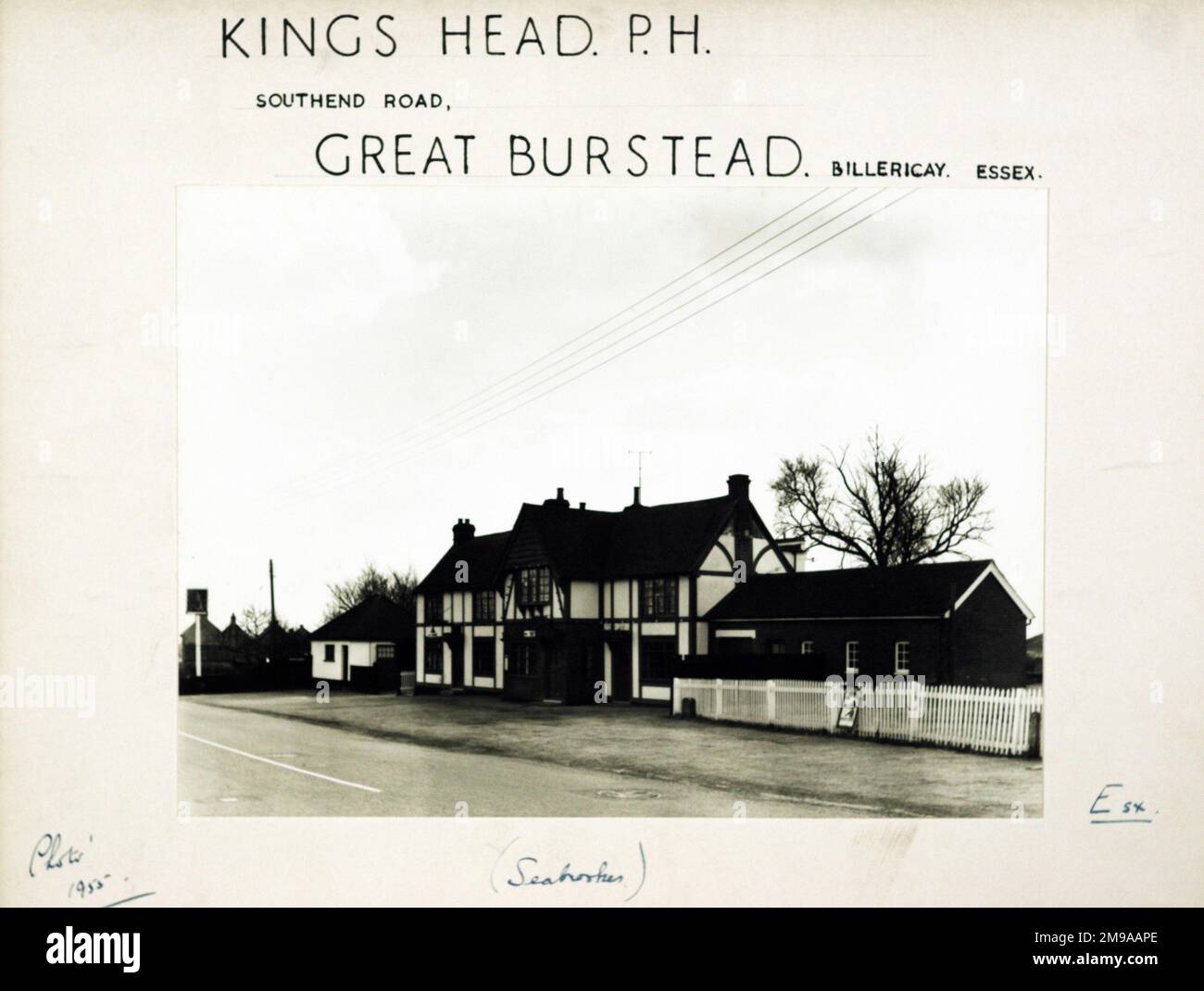 Photograph of Kings Head PH, Great Burstead, Essex. The main side of