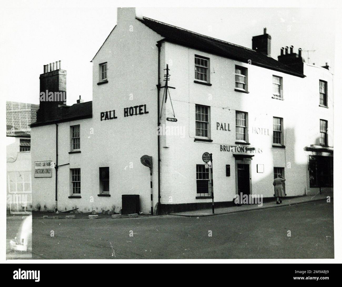 Photograph of Pall Hotel, Yeovil, Somerset. The main side of the print