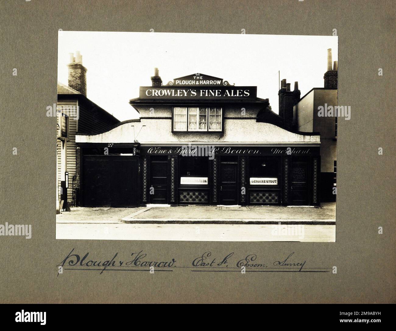 Photograph of Plough & Harrow PH, Epsom, Surrey. The main side of the