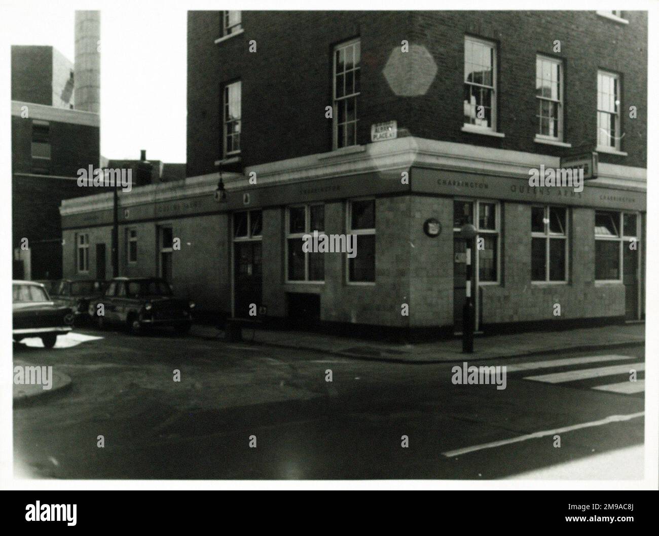 Photograph of Queens Arms, Holloway, London. The main side of the print
