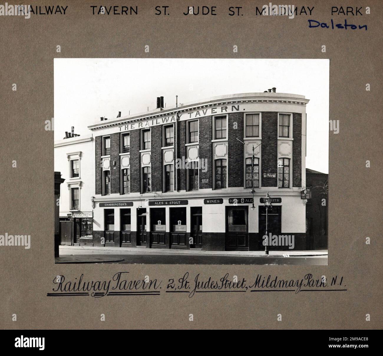Photograph of Railway Tavern , Dalston, London. The main side of the