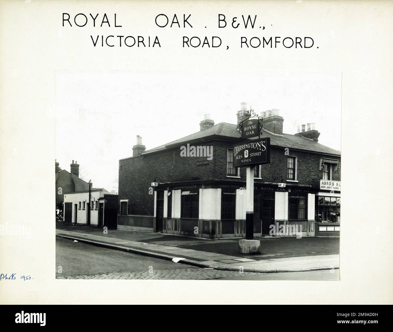 Photograph of Royal Oak PH, Romford, Essex. The main side of the print