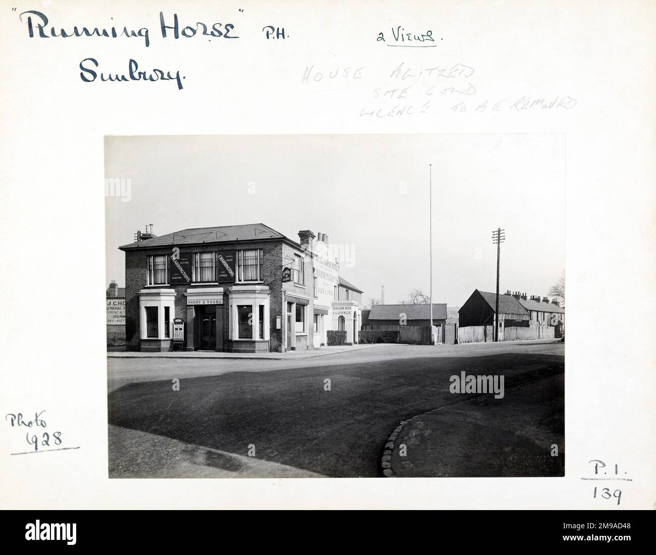 Photograph of Running Horse PH, Sunbury, Surrey. The main side of the