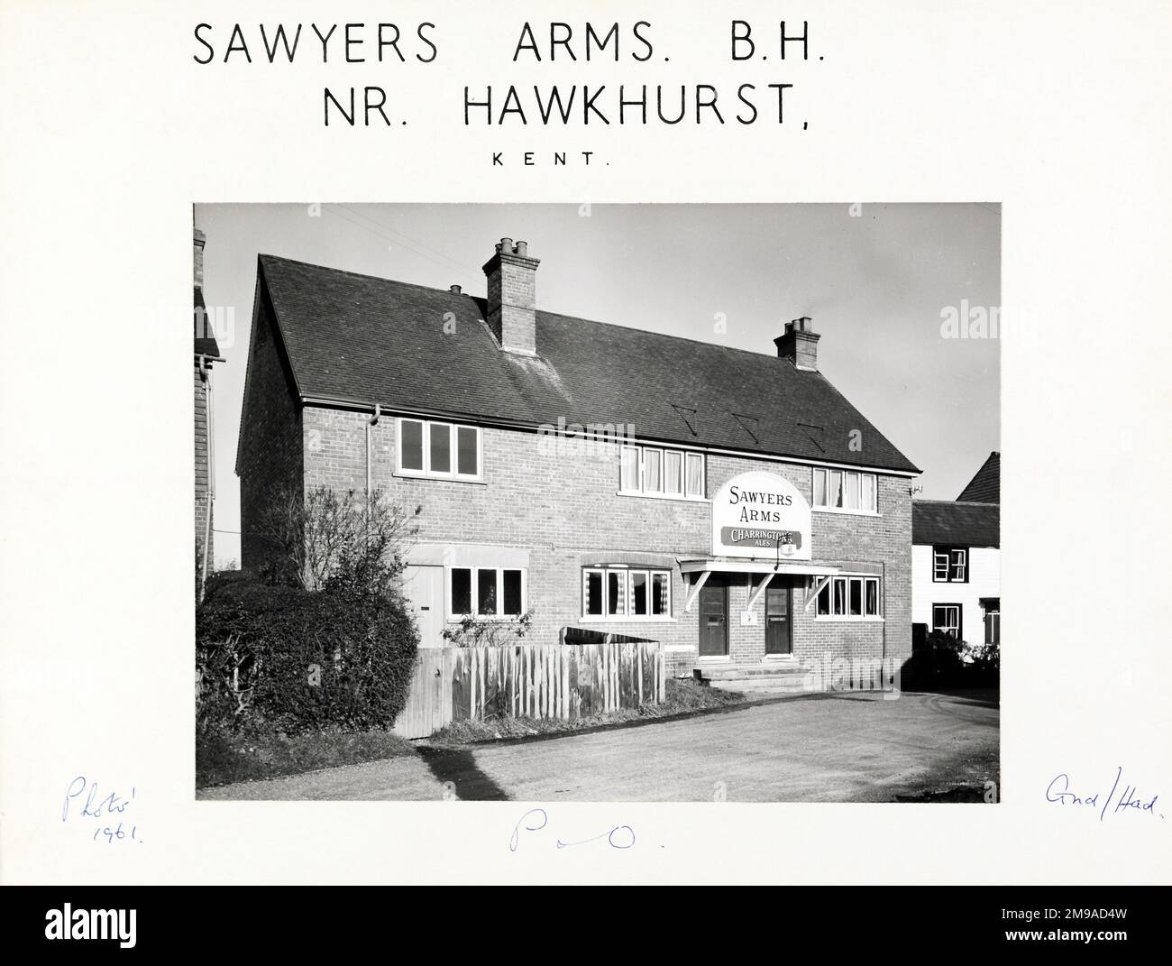 Photograph of Sawyers Arms, Hawkhurst, Kent. The main side of the print