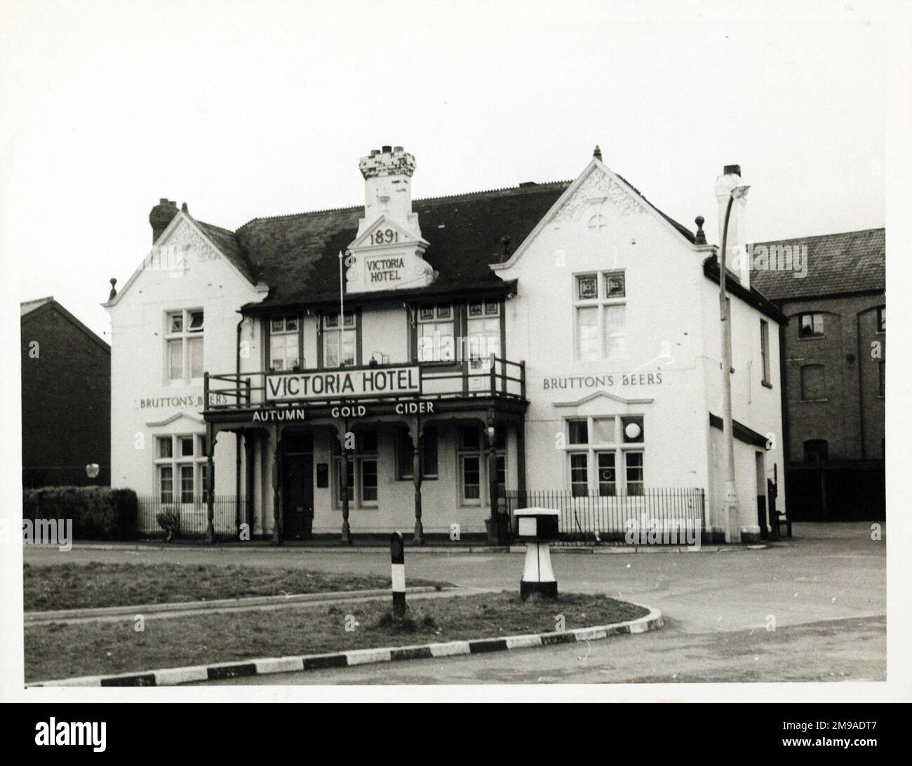 Photograph of Victoria Hotel, Chard, Somerset. The main side of the