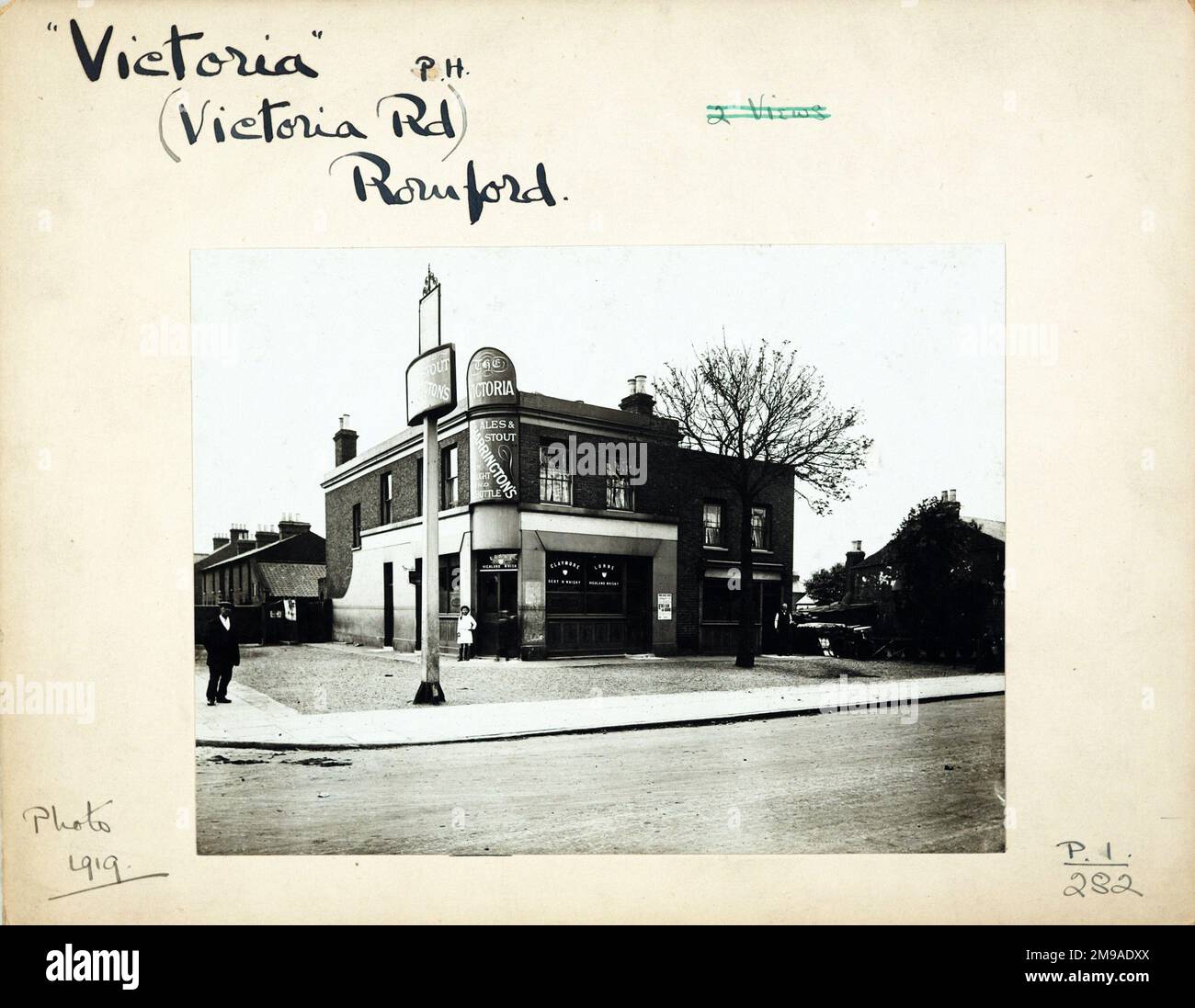 Photograph of Victoria PH, Romford, Essex. The main side of the print