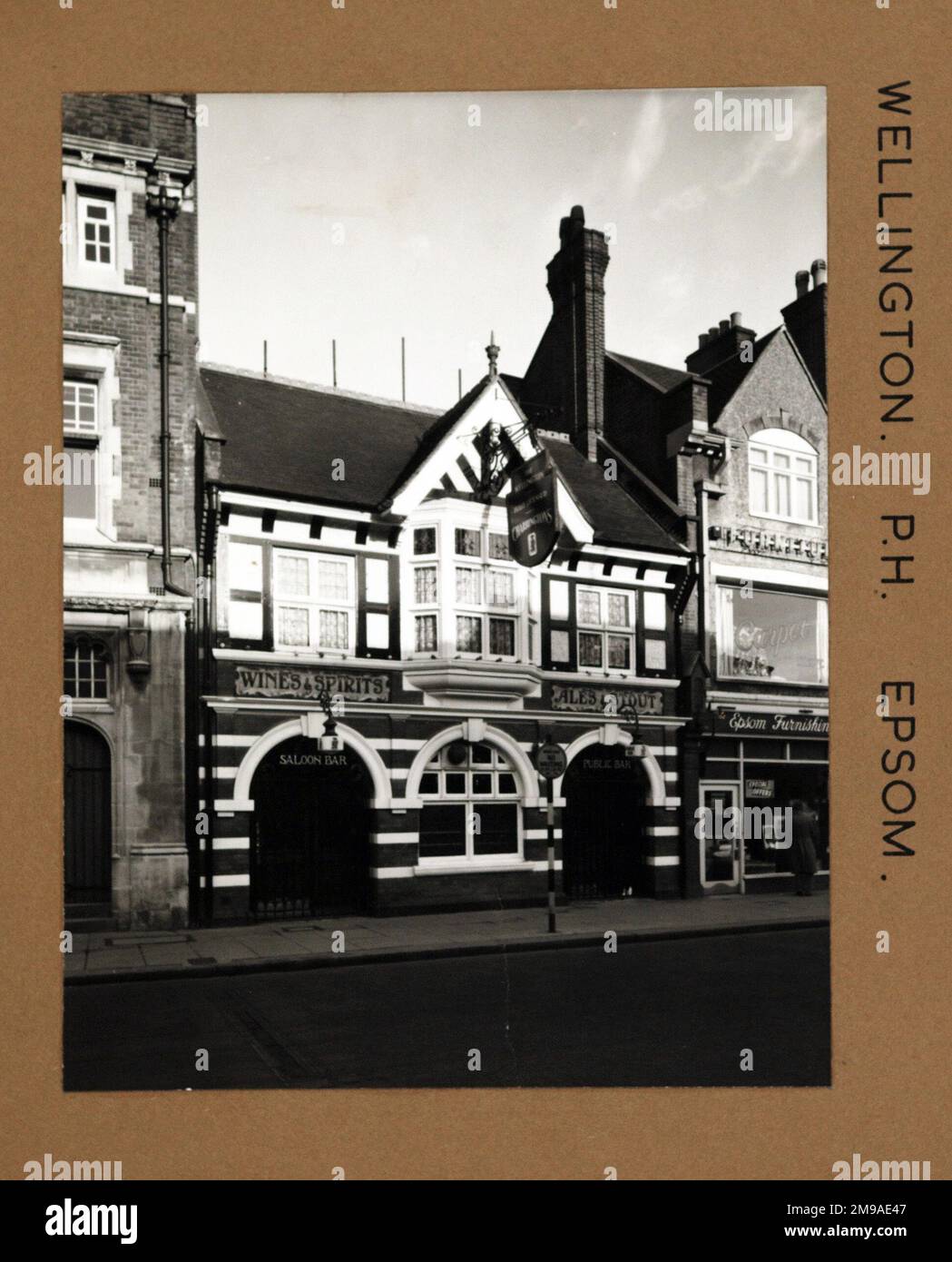 Photograph of Wellington PH, Epsom, Surrey. The main side of the print