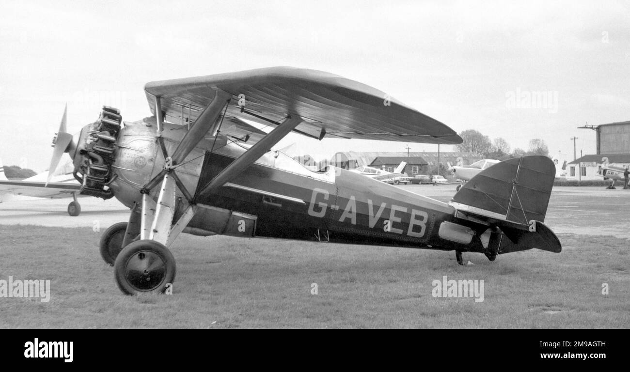 Morane-Saulnier MS.230 G-AVEB (msn 1076), owned by the Honourable Patrick Lindsay, at Wycombe Air Park. Stock Photo