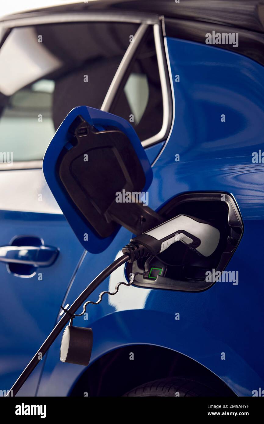 Charging Cable Attached To Environmentally Friendly Zero Emission