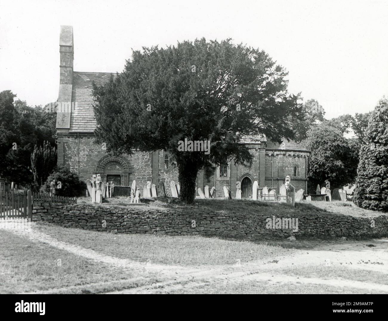 Church of St Mary and St David, an Anglican church at Kilpeck, Herefordshire. Stock Photo
