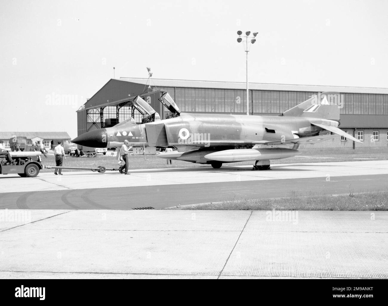 Royal Air Force - McDonnell Douglas Phantom FGR.2 XV486 'I', of No.2(AC) Squadron. Stock Photo