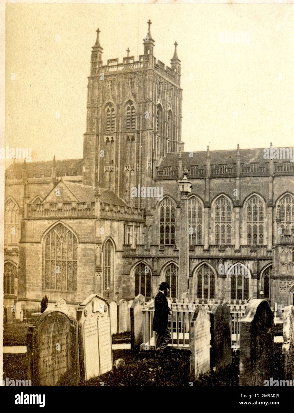 Priory Church, Malvern, north exterior Stock Photo