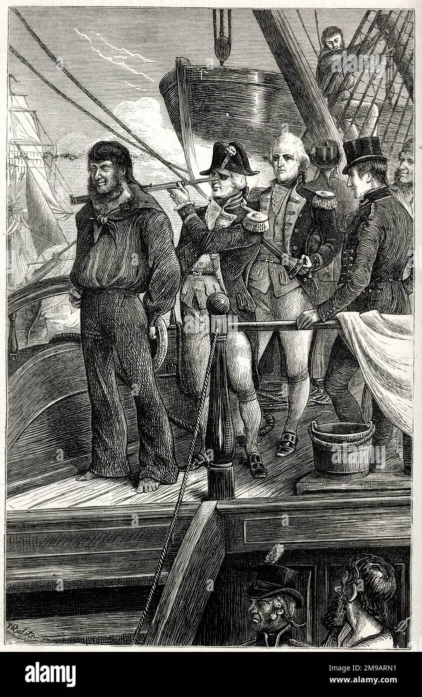 Nelson and the Signal, Battle of Copenhagen, 2 April 1801 the famous