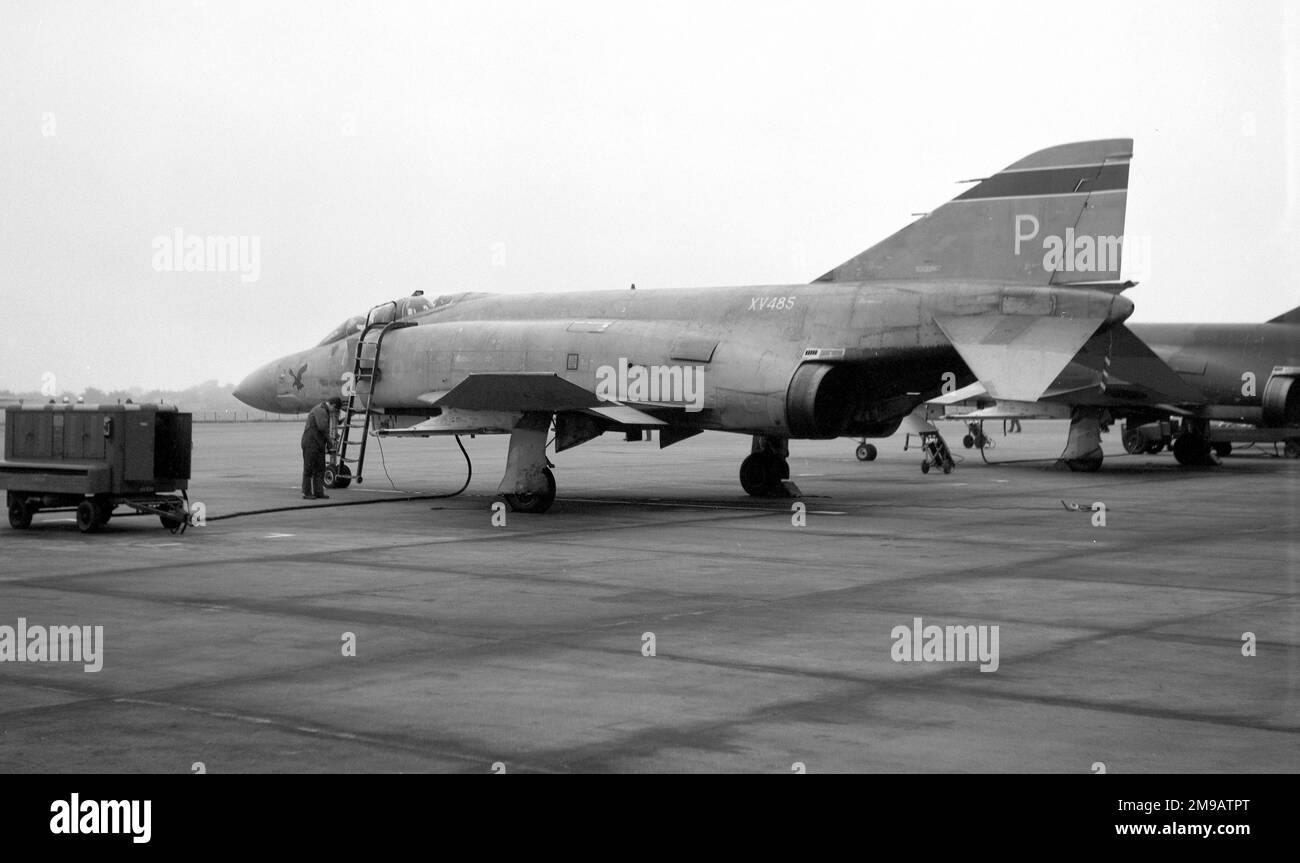 Royal Air Force - McDonnell Douglas Phantom FGR.2 XV485 'P;, of No.23 Squadron. Stock Photo