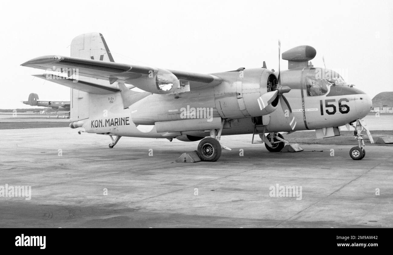 Koninklijke Marine - Grumman S-2N Tracker 156 (msn 717, base code 'V', ex  BuAer# 148278), of 5 Squadron from Valkenburg Naval Air Base Stock Photo -  Alamy