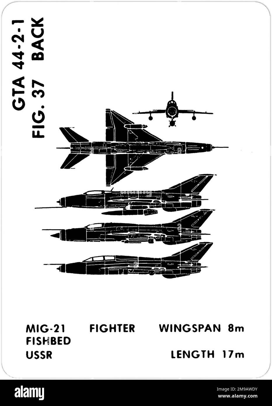 Mikoyan guryevich mig 21f mig 21 pf nato codename hi-res stock ...