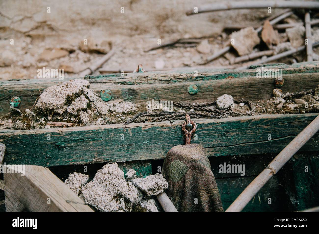 Rustic door, old door, parts of the abandoned farmhouse Stock Photo Alamy