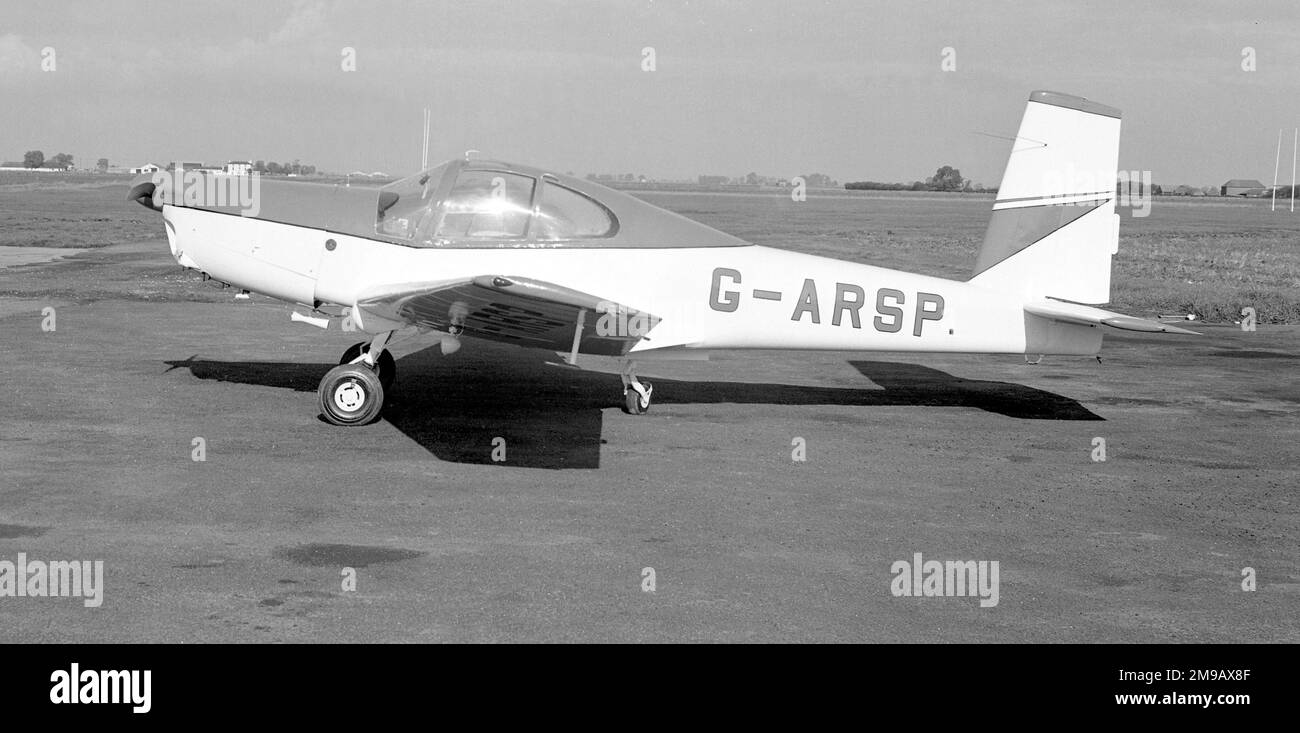 Orlikan NarodnyPodnik L-40 Meta-Sokol G-ARSP (msn 150907), at Boston Aerodrome in January 1968. Stock Photo