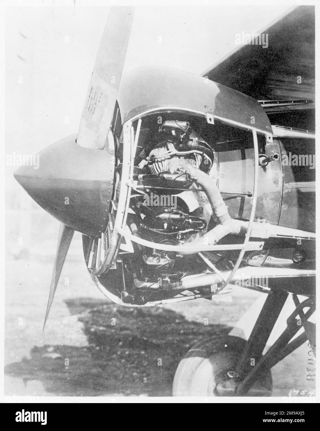 Curtiss XP-3A No.2 28-189 (msn 10993), fitted with a 410hp Pratt & Whitney R-1340-1 Wasp, in a close fitting NACA cowling. Not a prototype, but a production P-3A used for test work in development of the famous NACA cowling. It was placed second in the 1929 National Air Race Free-for-All at 186 mph (294'5 km/h), when the US Army raced against civilians for the last time. Later converted to XP-21 No.2 and then to a P-IF. Stock Photo